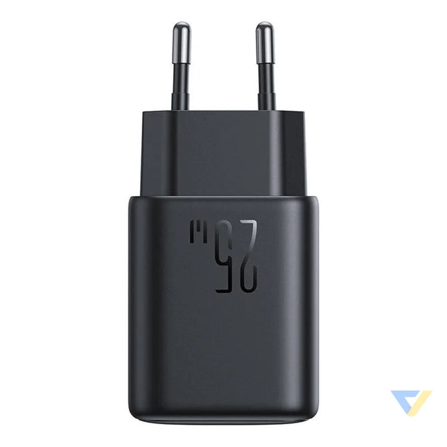 Joyroom JR TCF13 Dual Port (A + C) 25W Power Charger (black) mains chargers