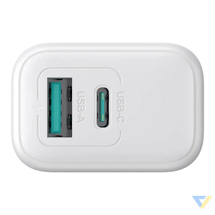 Joyroom JR TCF21 Dual Port (A + C) Power Charger (white) mains chargers