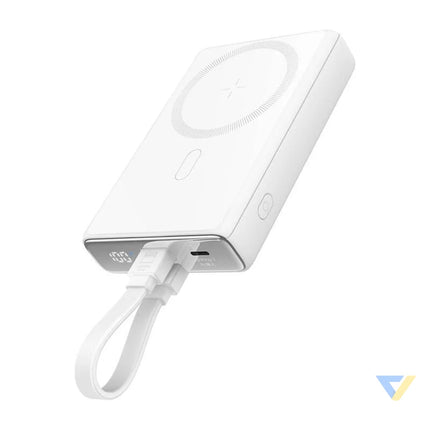 Joyroom magnetic powerbank with stand JR PBM01 20W 10000mA (white) Powerbanks