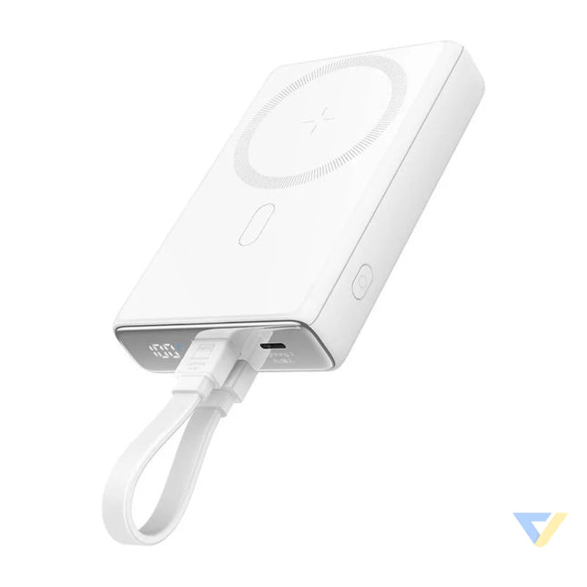 Joyroom magnetic powerbank with stand JR PBM01 20W 10000mA (white) Powerbanks