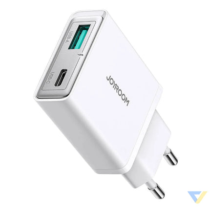 Joyroom mains charger JR TCF14 (A + C) Super Slim 20W (white) mains chargers
