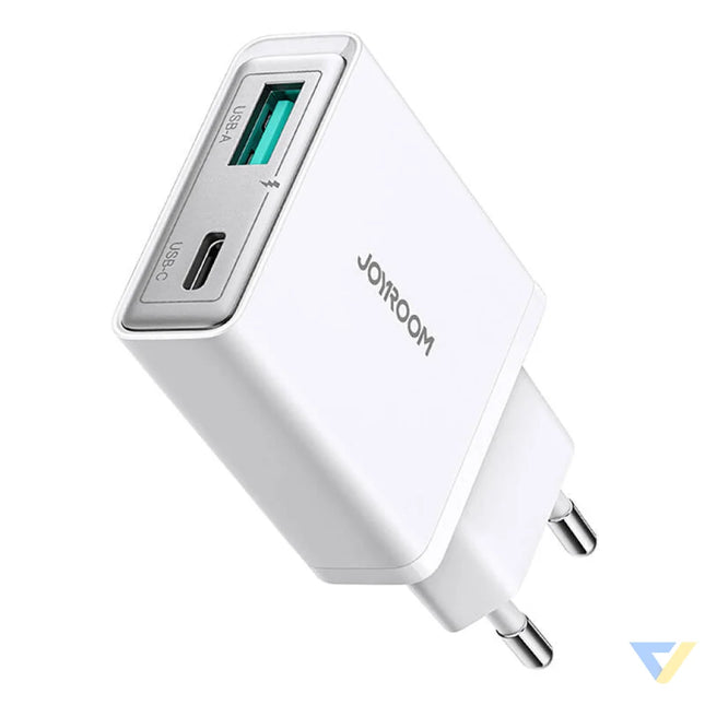 Joyroom mains charger JR TCF14 (A + C) Super Slim 20W (white) mains chargers