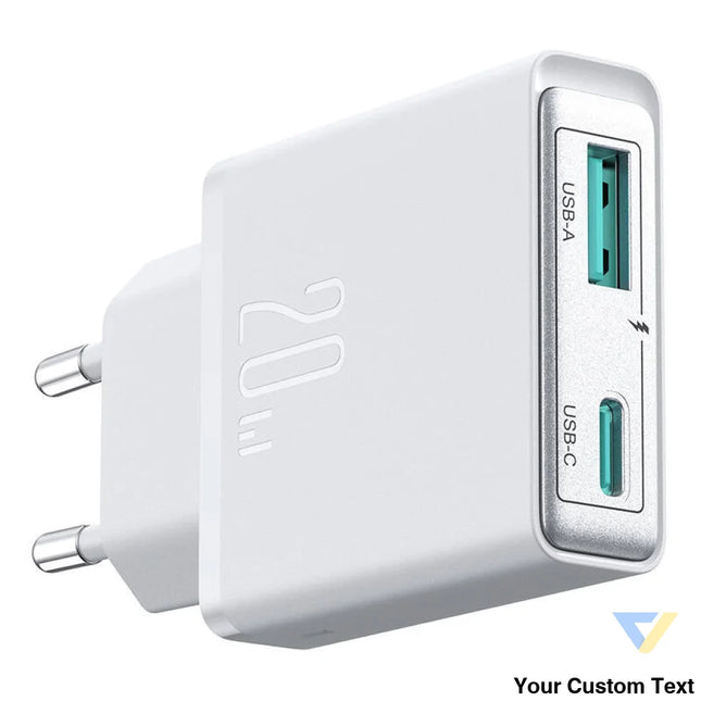 Joyroom mains charger JR TCF14 (A + C) Super Slim 20W (white) mains chargers