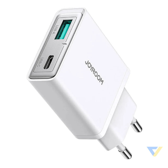 Joyroom mains charger JR TCF14 (A + C) Super Slim 20W (white) mains chargers