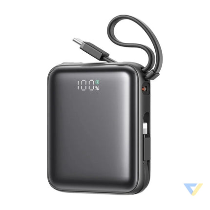 Joyroom Mini PowerBank JR PBF27 22.5W with dual cable 10000mAh (black) Powerbanks