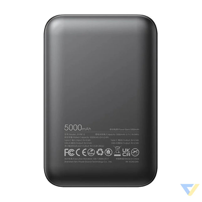 Joyroom Powerbank JR PBF13; 2.4A LED 5000mAh (black) Powerbanks