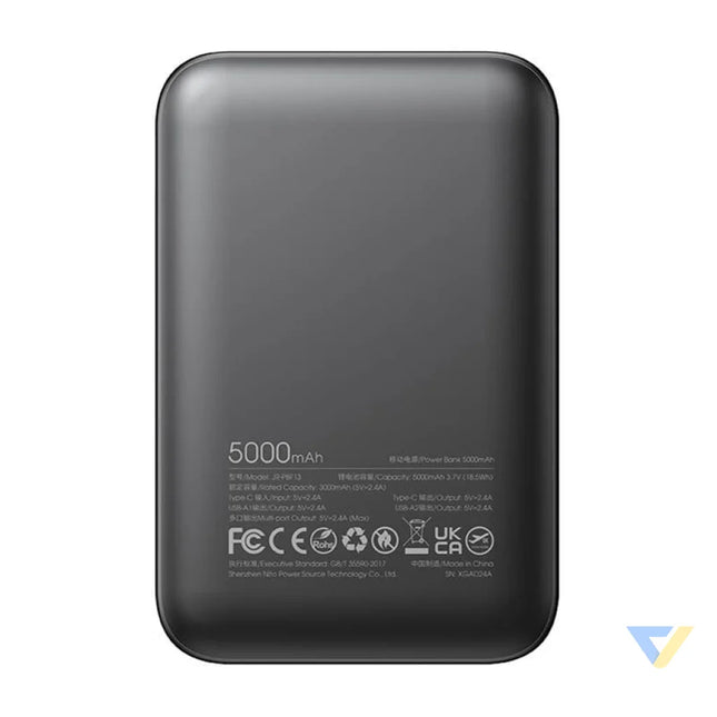 Joyroom Powerbank JR PBF13; 2.4A LED 5000mAh (black) Powerbanks