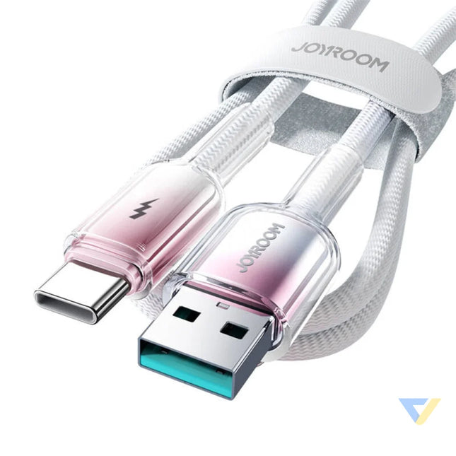 Joyroom S A42 3A USB A USB C Cable 1.2m biały USB to USB C