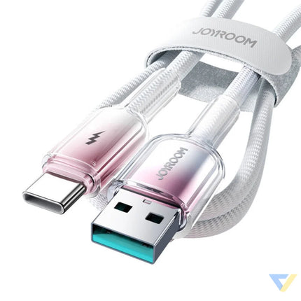 Joyroom S A42 3A USB A USB C Cable 1.2m biały USB to USB C