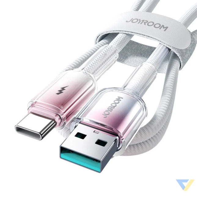 Joyroom S A42 3A USB A USB C Cable 1.2m biały USB to USB C