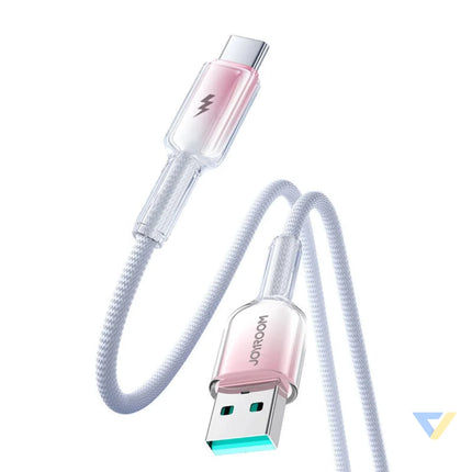 Joyroom S A42 3A USB A USB C Cable 1.2m biały USB to USB C