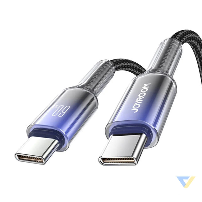 Joyroom S A42 60W USB C cable 1.2m black USB C to USB C