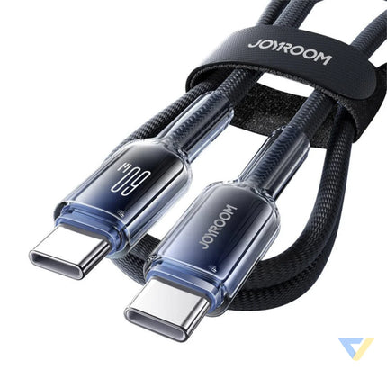 Joyroom S A42 60W USB C cable 1.2m black USB C to USB C