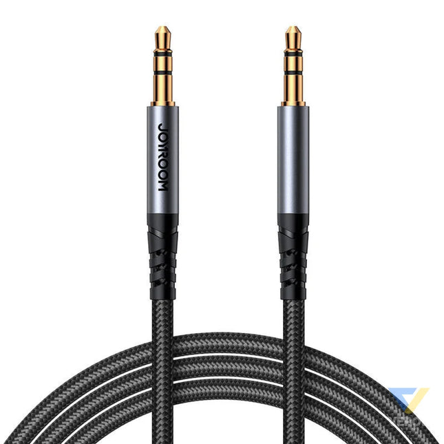Joyroom SY A09 AUX cable 3.5mm mini jack to 3.5mm mini jack braided 1.2m (black) Audio cables
