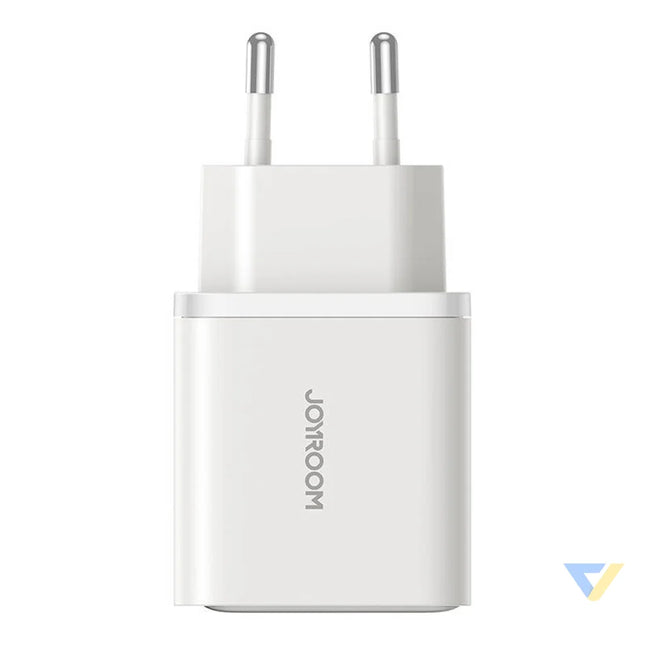 Joyroom TCF15 Dual Port (A + C) 30W Power Charger (white) mains chargers