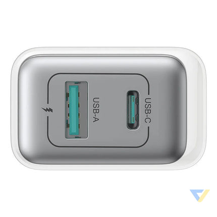 Joyroom TCF15 Dual Port (A + C) 30W Power Charger (white) mains chargers