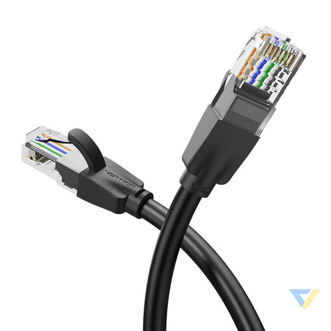 Kabel sieciowy UTP CAT6 Vention IBEBK RJ45 Ethernet 1000Mbps 8m czarny Network cables