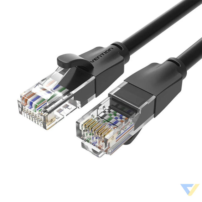 Kabel sieciowy UTP CAT6 Vention IBEBK RJ45 Ethernet 1000Mbps 8m czarny Network cables