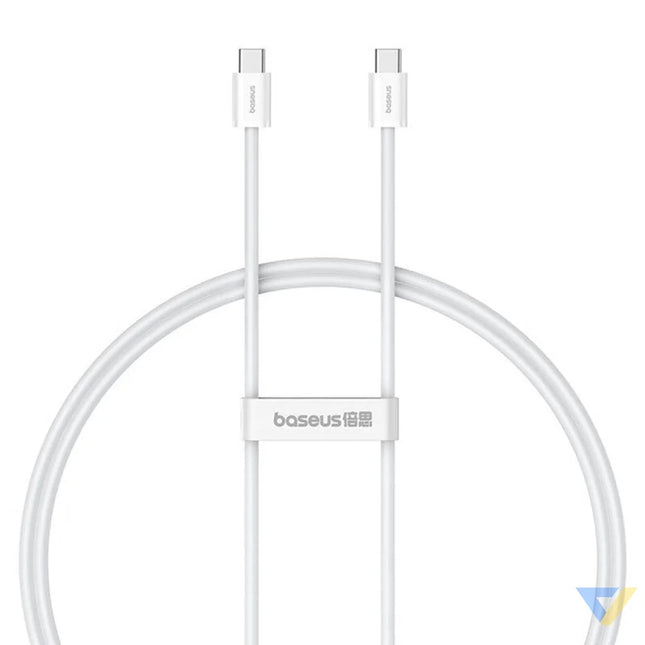 Kabel szybkiego ładowania USB C do USB C Baseus Superior 2 100W 1m (biały) USB C to USB C