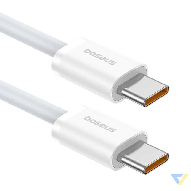 Kabel szybkiego ładowania USB C do USB C Baseus Superior 2 100W 1m (biały) USB C to USB C