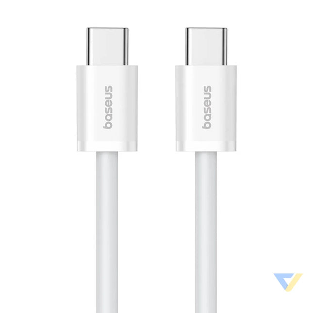 Kabel szybkiego ładowania USB C do USB C Baseus Superior 2 100W 1m (biały) USB C to USB C