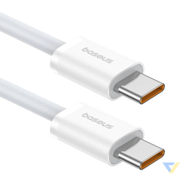 Kabel szybkiego ładowania USB C do USB C Baseus Superior 2 100W 1m (biały) USB C to USB C