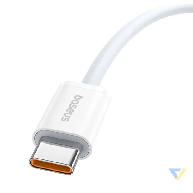 Kabel szybkiego ładowania USB C do USB C Baseus Superior 2 100W 1m (biały) USB C to USB C
