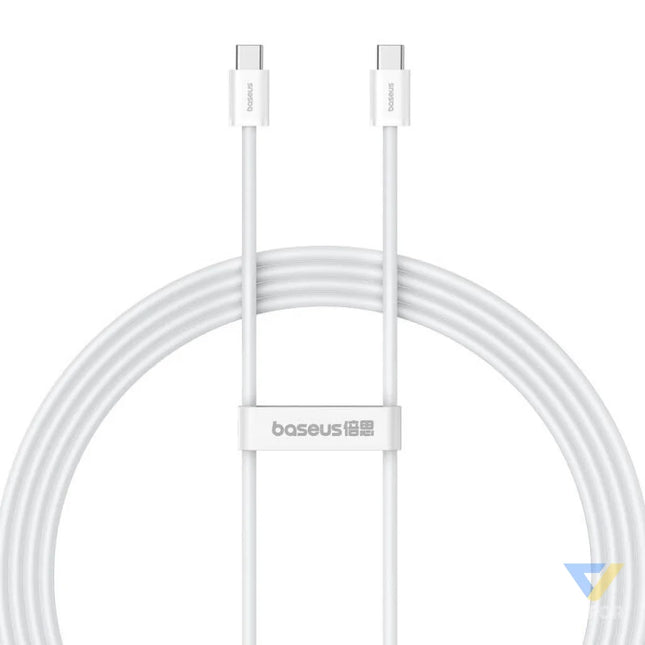 Kabel szybkiego ładowania USB C do USB C Baseus Superior 2 100W 2m (biały) USB C to USB C