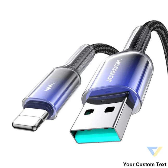 Kabel USB A Lightning Joyroom S A42 3A 1.2m czarny USB to Lightning