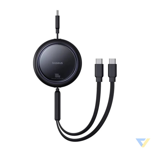 Kabel USB C 2W1 Baseus Bright Mirror C + C / 100W / 1m (czarny) USB C to USB C