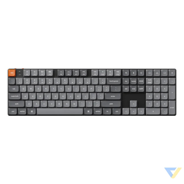 Keychron K5 Max LED Wireless Mechanical Keyboard Low Profile Brown Switch (Black) [K5M A3]. Wireless
