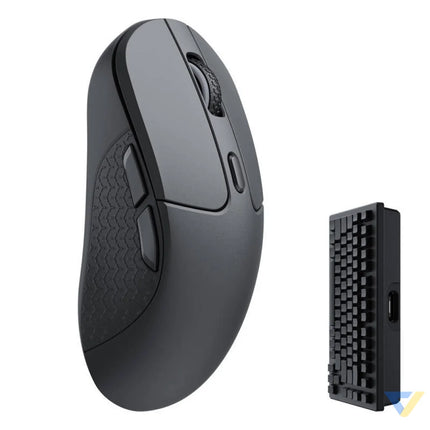 Keychron M3 RGB 4000Hz Wireless Gaming Mouse (Black) [M3 A4]. Wireless