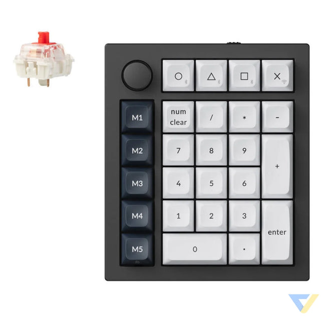Keychron Q0 Max RGB Wireless Numeric Keyboard Red Switch (Black) [Q0M M1]. Wireless