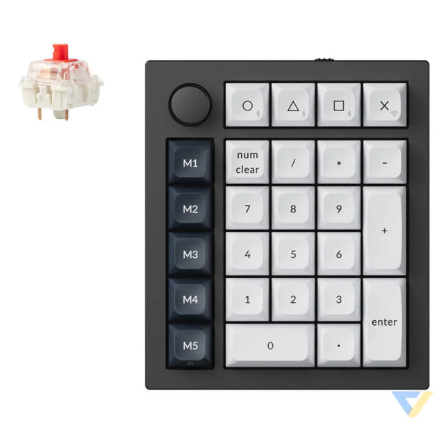 Keychron Q0 Max RGB Wireless Numeric Keyboard Red Switch (Black) [Q0M M1]. Wireless