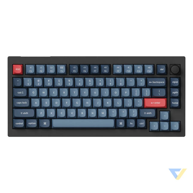 Keychron V1 Max RGB Banana Switch Wireless Mechanical Keyboard (Black) [V1M D4]. Wireless