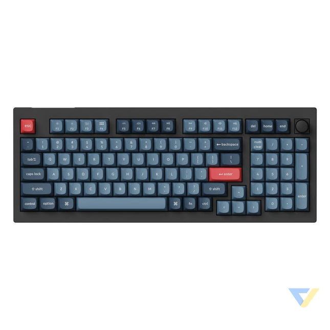 Keychron V5 Max QMK/VIA RGB Knob Red Switch Wireless Mechanical Keyboard (black) Wireless