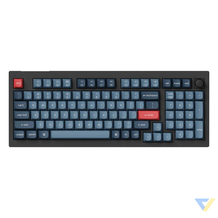 Keychron V5 Max QMK/VIA RGB Knob Red Switch Wireless Mechanical Keyboard (black) Wireless