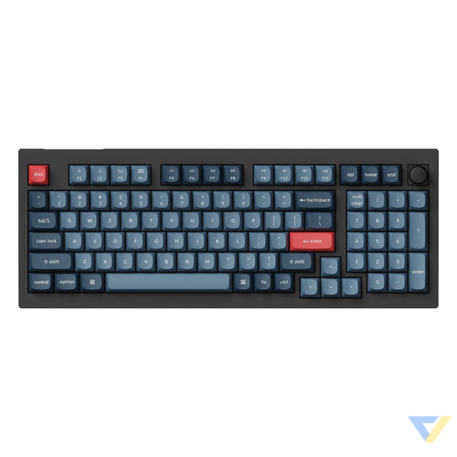 Keychron V5 Max QMK/VIA RGB Knob Red Switch Wireless Mechanical Keyboard (black) Wireless
