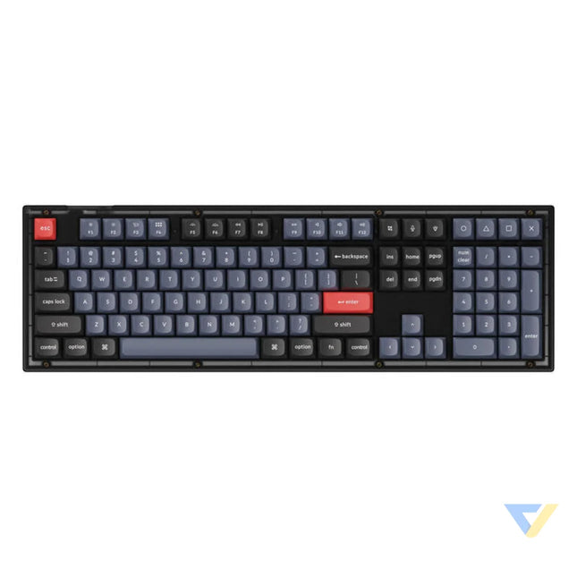 Keychron V6 RGB Brown Switch Wired Mechanical Keyboard (matte black) [V6 C3]. Wired