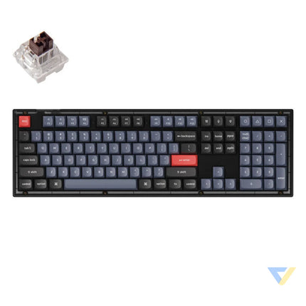 Keychron V6 RGB Brown Switch Wired Mechanical Keyboard (matte black) [V6 C3]. Wired