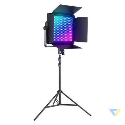 Kit Neewer RGB1200 LED two lamps 60W 2500 8500K + tripods + barndoors Lamps