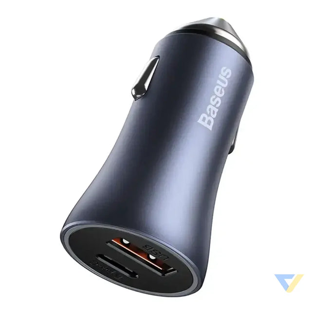 Ładowarka samochodowa Baseus Golden Contactor Pro USB + USB C QC4.0 + PD SCP 40W (szara) Car chargers