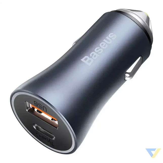 Ładowarka samochodowa Baseus Golden Contactor Pro USB + USB C QC4.0 + PD SCP 40W (szara) Car chargers