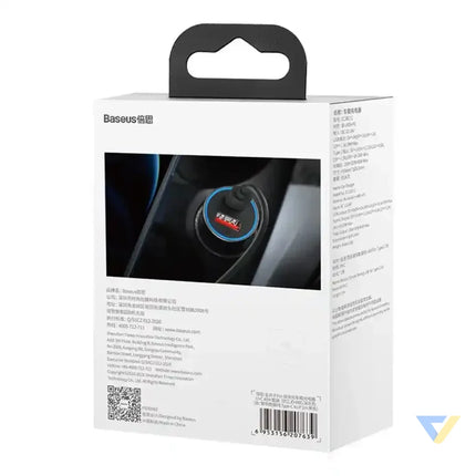 Ładowarka samochodowa Baseus Golden Contactor Pro USB + USB C QC4.0 + PD SCP 40W (szara) + kabel USB C do iP 1m