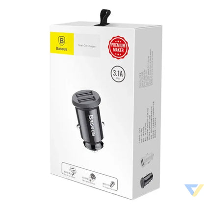 Ładowarka samochodowa Baseus Grain 2x USB 5V 3.1A (czarna) Car chargers