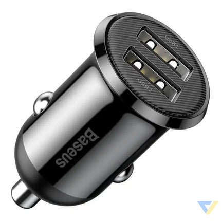 Ładowarka samochodowa Baseus Grain Pro 2x USB 4.8A (czarna) Car chargers