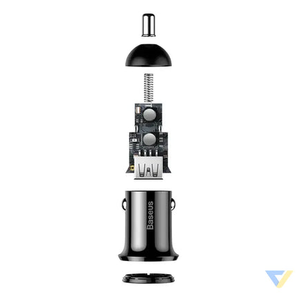 Ładowarka samochodowa Baseus Grain Pro 2x USB 4.8A (czarna) Car chargers