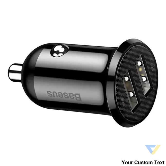 Ładowarka samochodowa Baseus Grain Pro 2x USB 4.8A (czarna) Car chargers