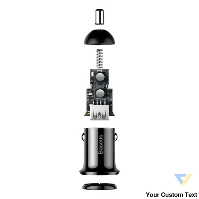 Ładowarka samochodowa Baseus Grain Pro 2x USB 4.8A (czarna) Car chargers