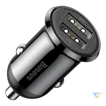 Ładowarka samochodowa Baseus Grain Pro 2x USB 4.8A (czarna) Car chargers
